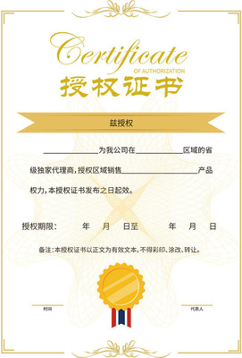 網(wǎng)絡(luò)技術(shù)服務(wù)代理授權(quán)書(shū)設(shè)計(jì)模板
